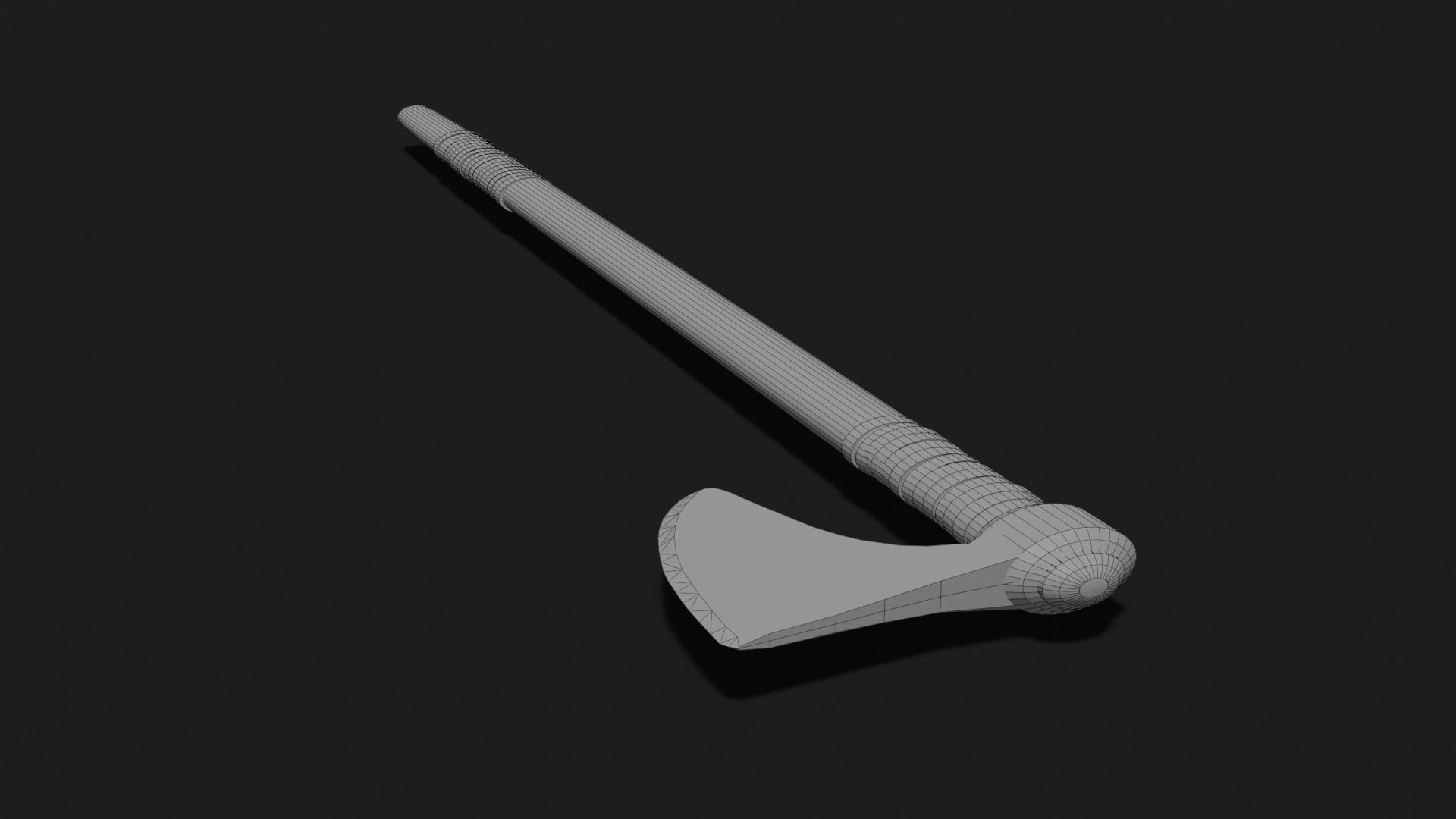 Viking Axe 4 Low-poly 3D model_7