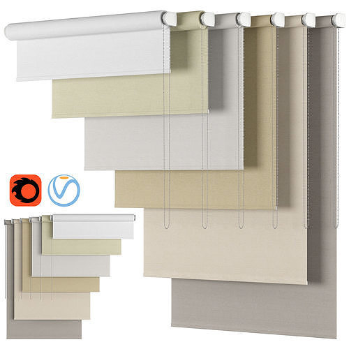 Roller Blind 27 Utopia 3D model