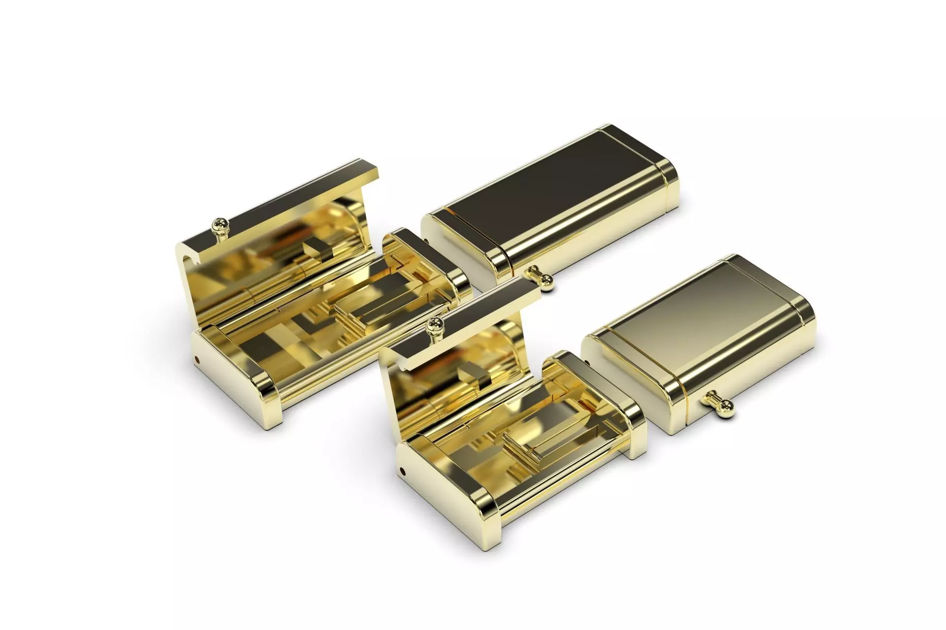 15mm Cuban Link Lock 2 versions long and short sizes 3D print model