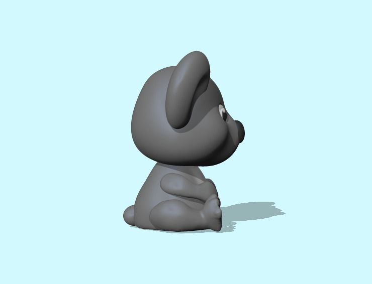 Cute Koala 3D print model_1