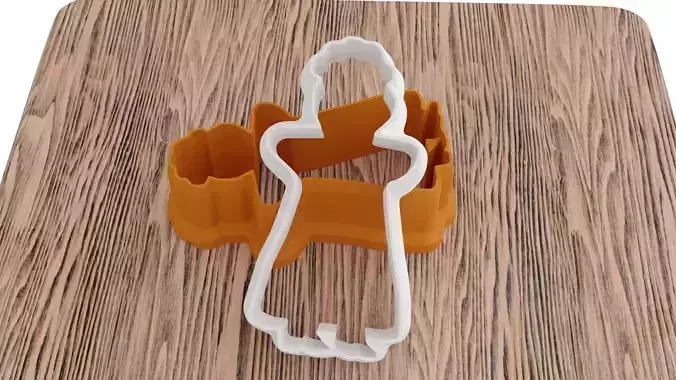 Cute little man molds for a 3D printer 