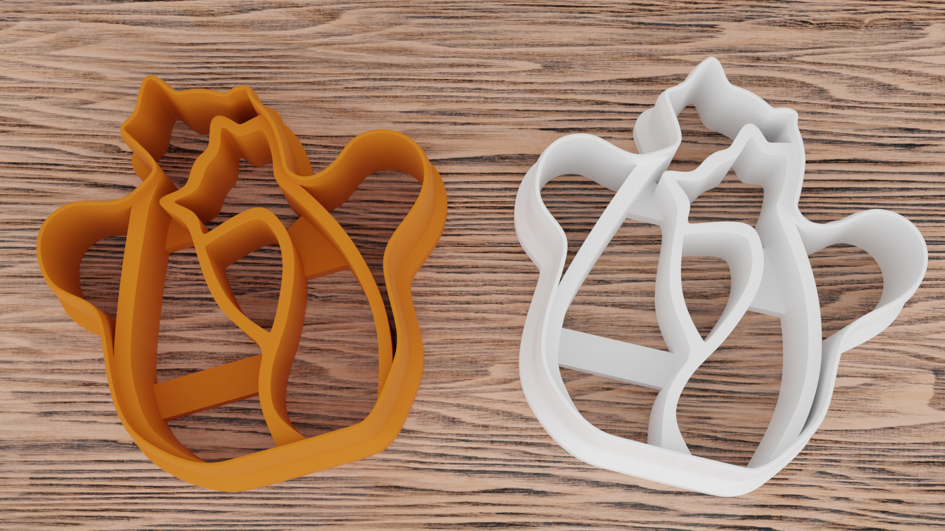 Two kittens in love for the 3D printer 3D print model_4