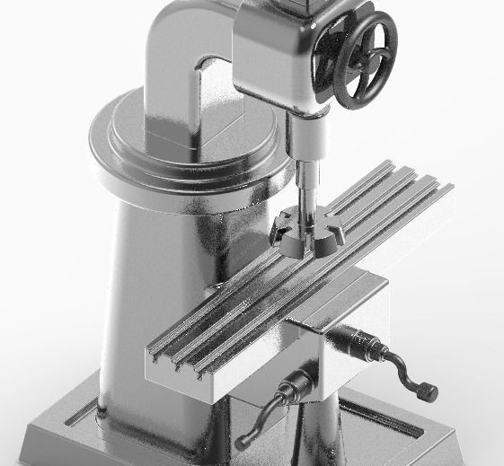 Stylish Milling Machine 3D print model_3