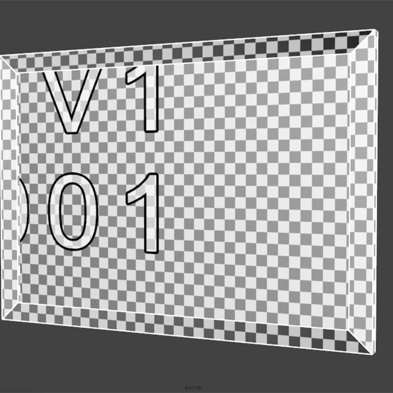 Chalkboard 04 Low-poly 3D model_16