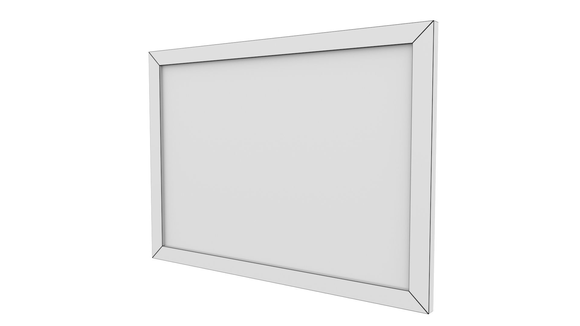 Chalkboard 04 Low-poly 3D model_10