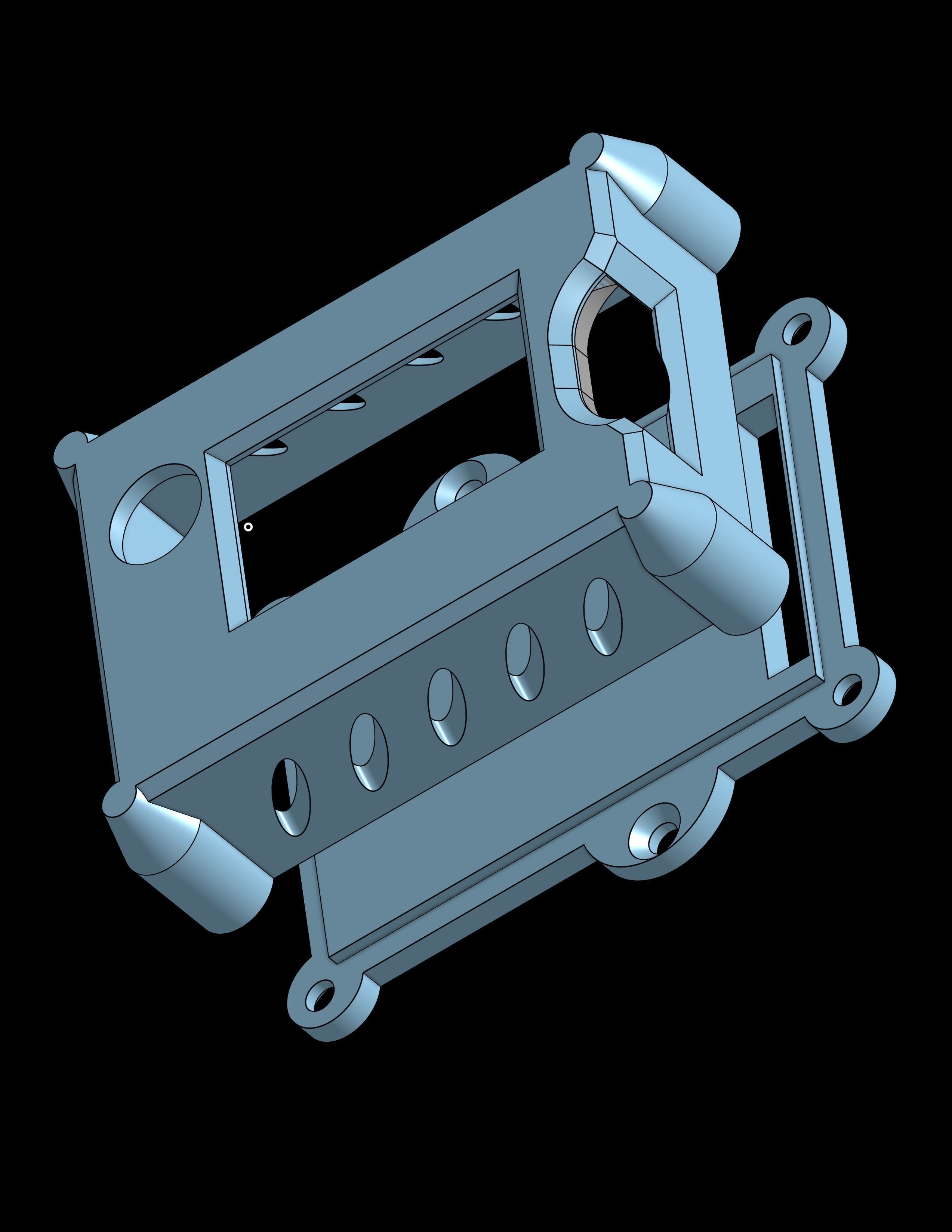 Realacc RX5808 protection case 3D print model_2