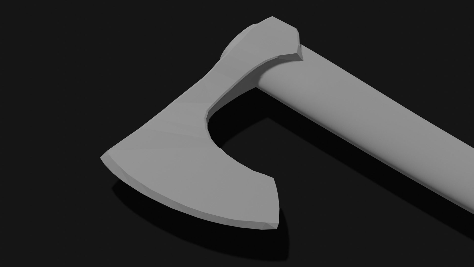 Viking Axe 5 Low-poly 3D model_8