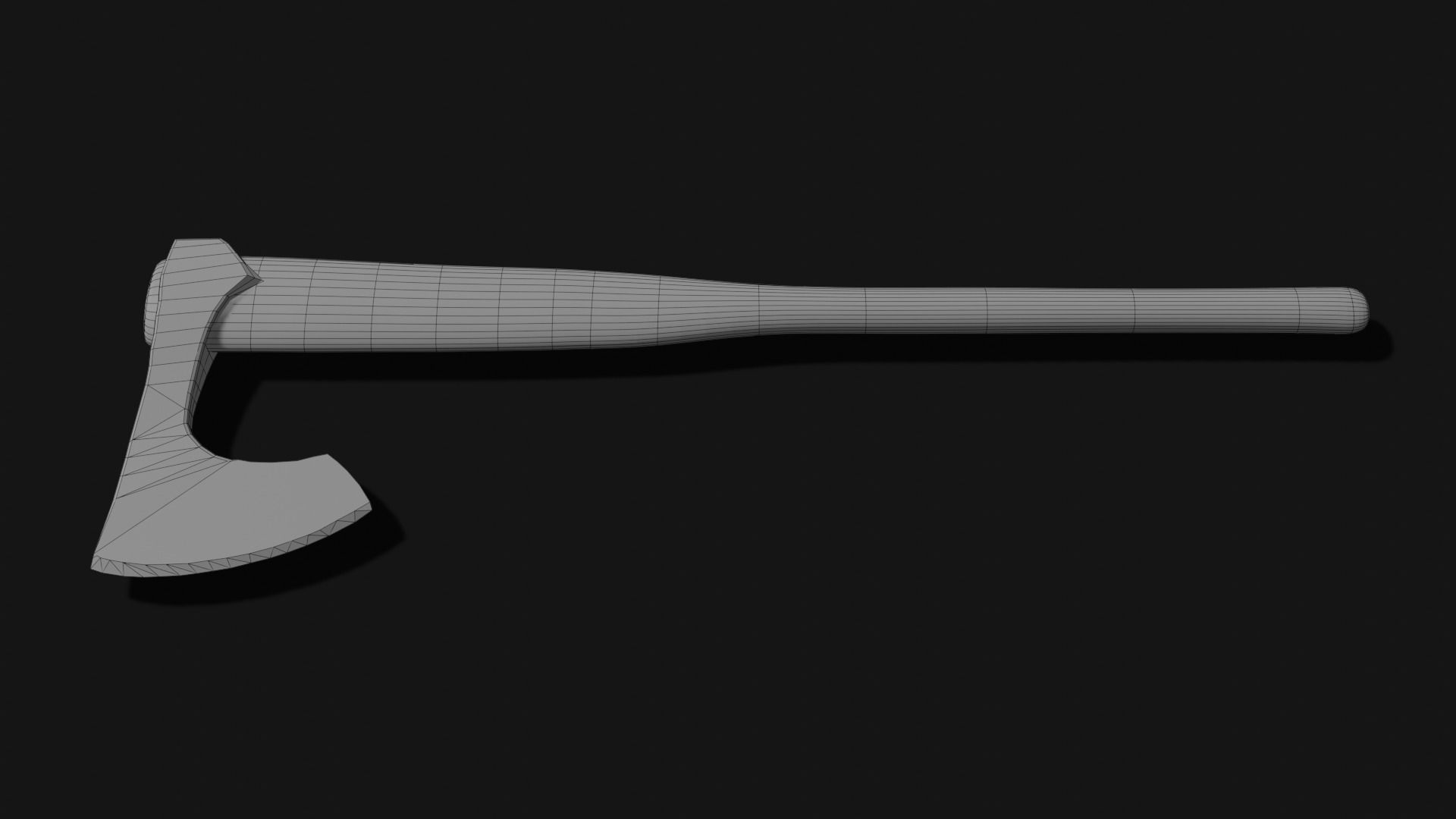 Viking Axe 5 Low-poly 3D model_3