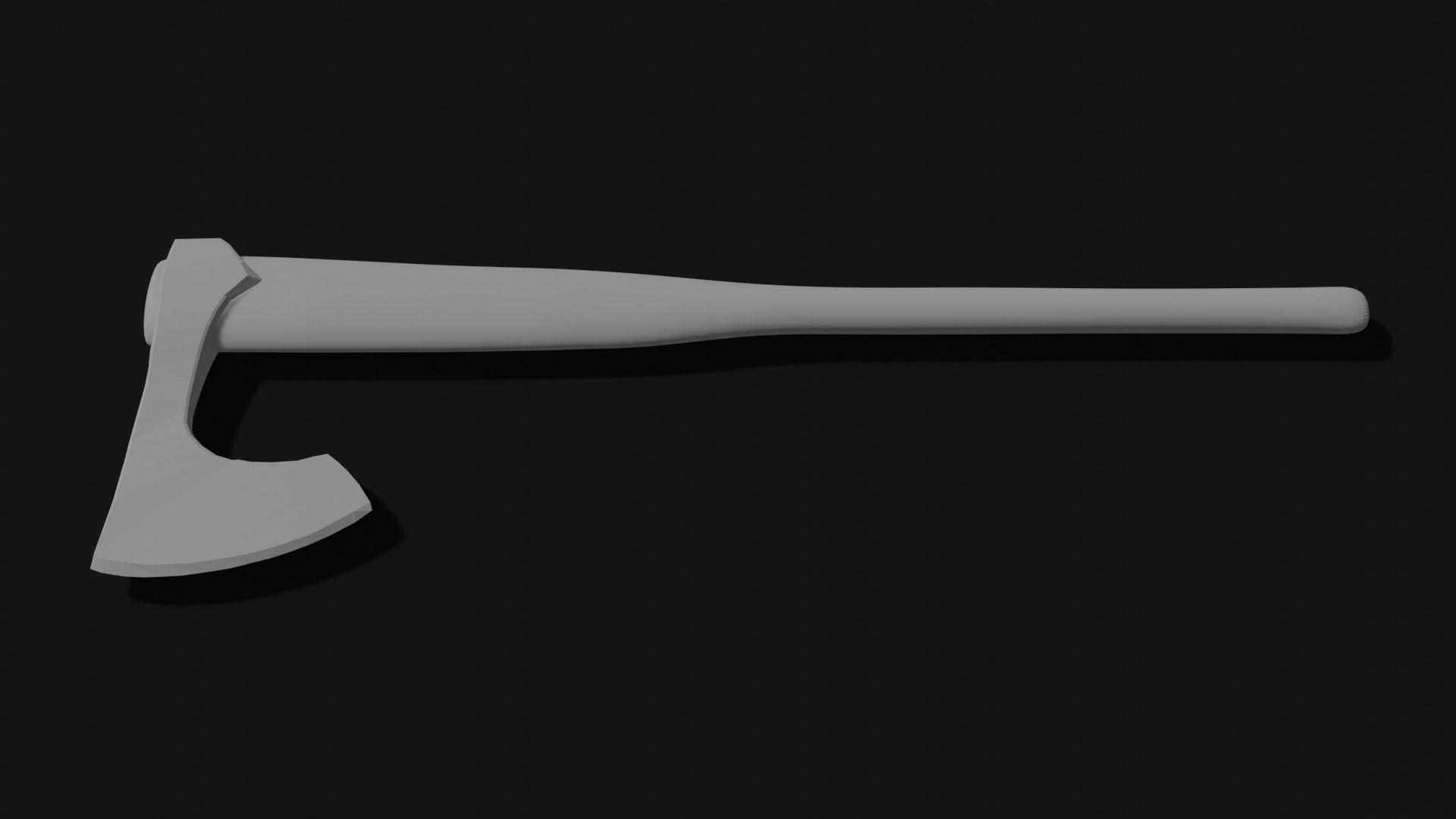 Viking Axe 5 Low-poly 3D model_2