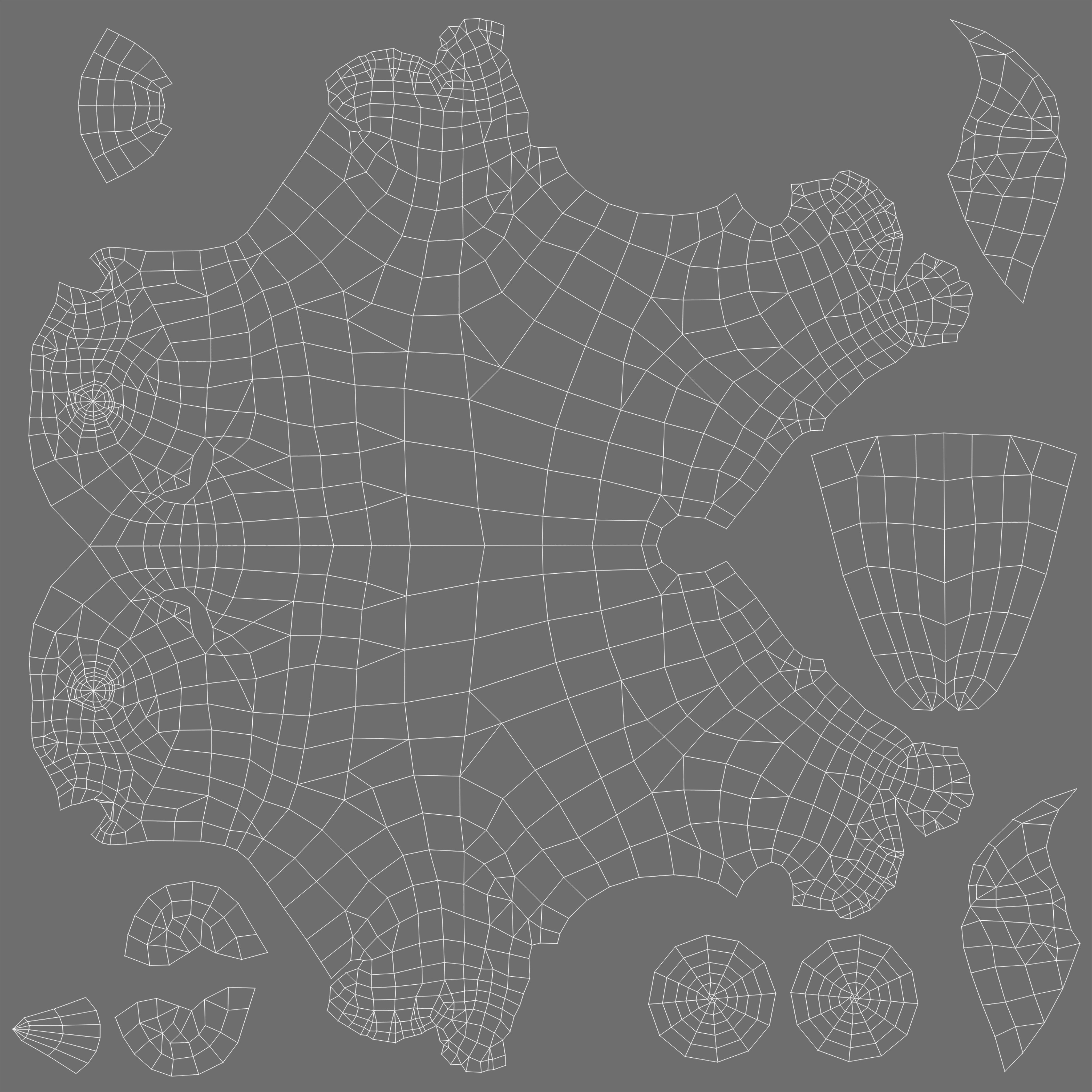 Cute kitten Fur Animated 02 Low-poly 3D model_16