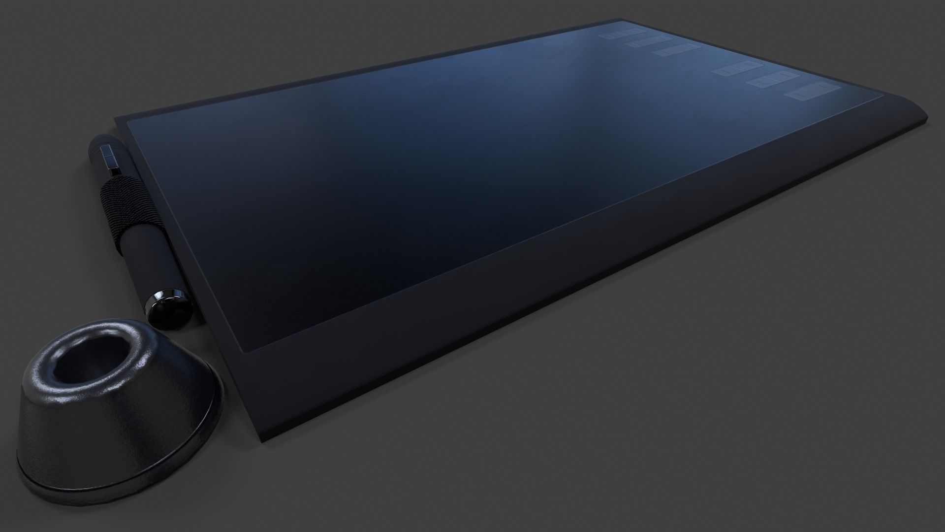 Drawing Tablet - Low Poly Low-poly 3D model_8