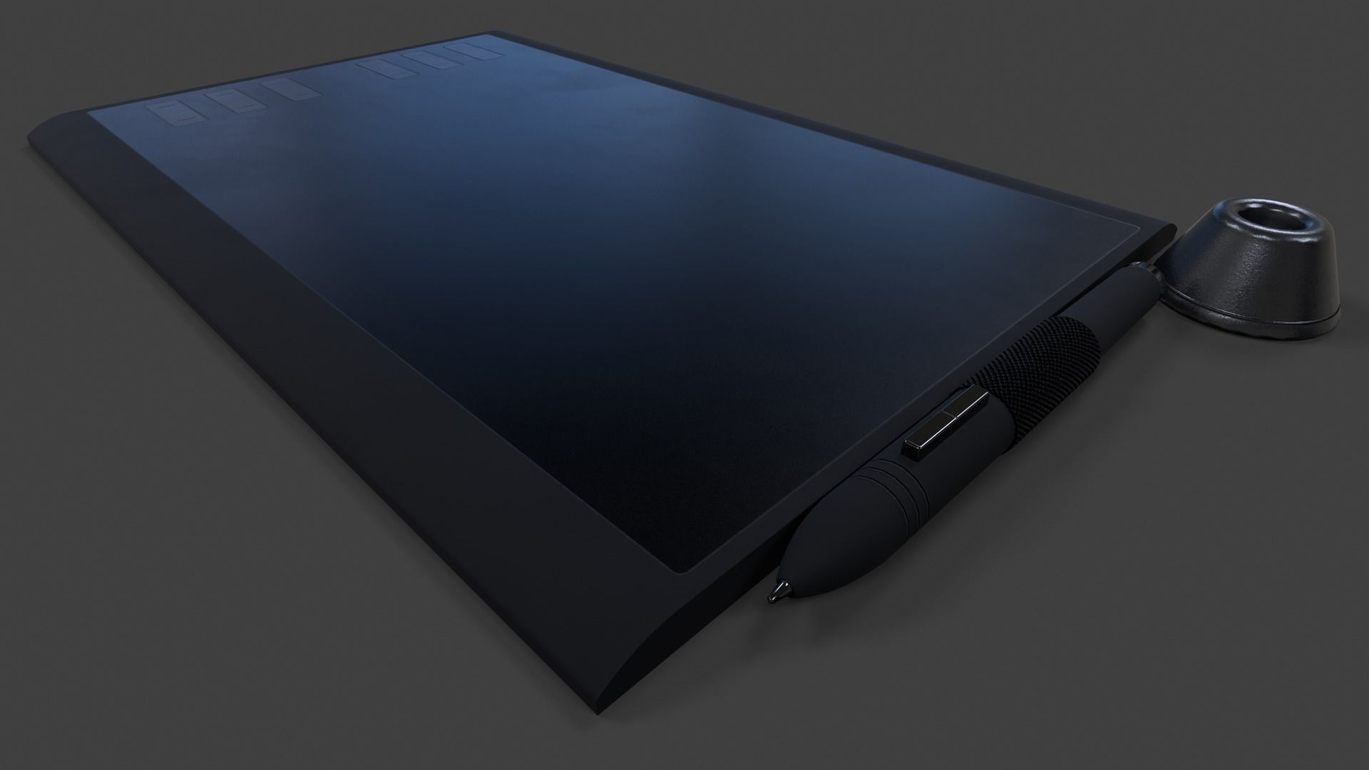 Drawing Tablet - Low Poly Low-poly 3D model_11