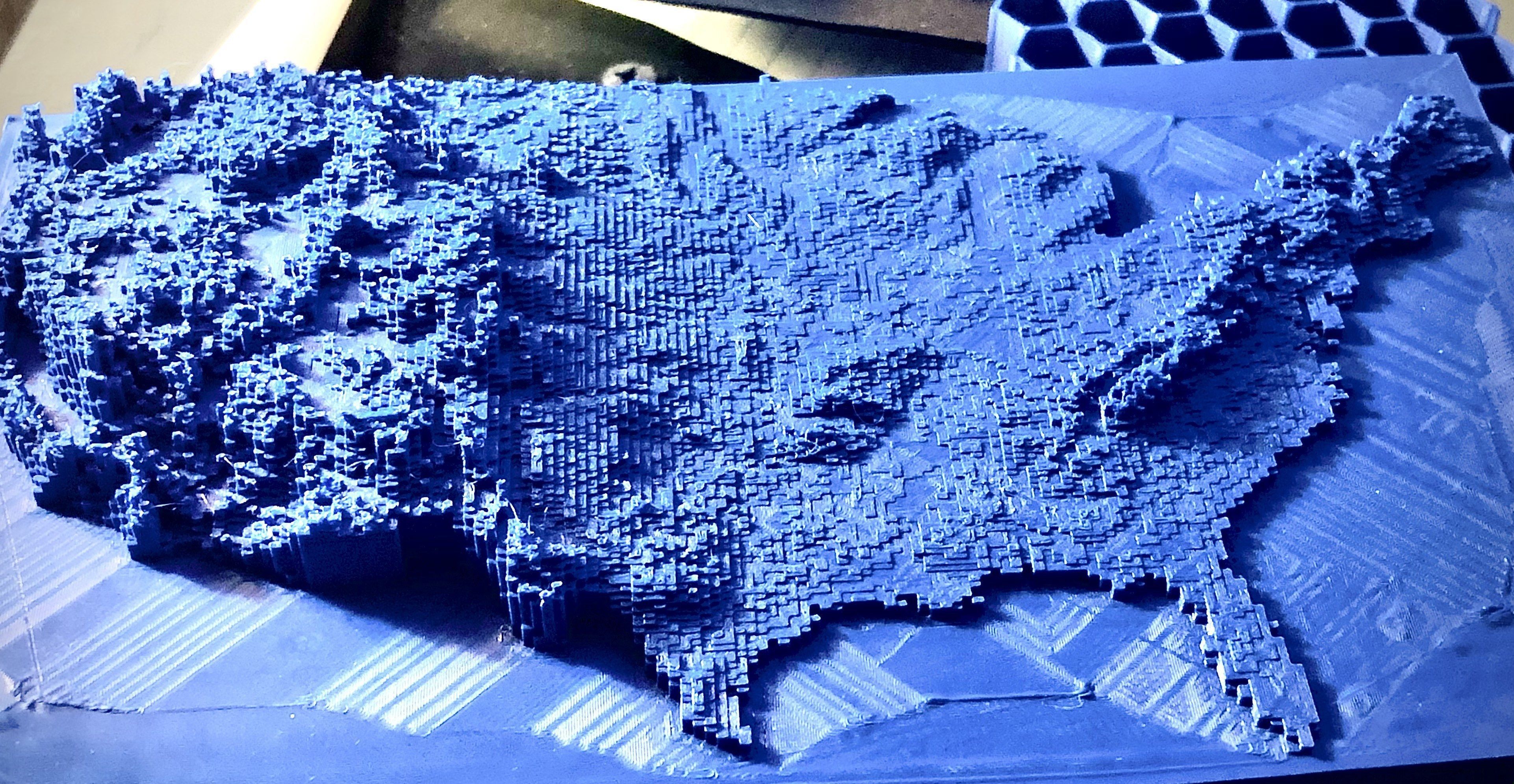 United States Elevation Map 3D print model_2