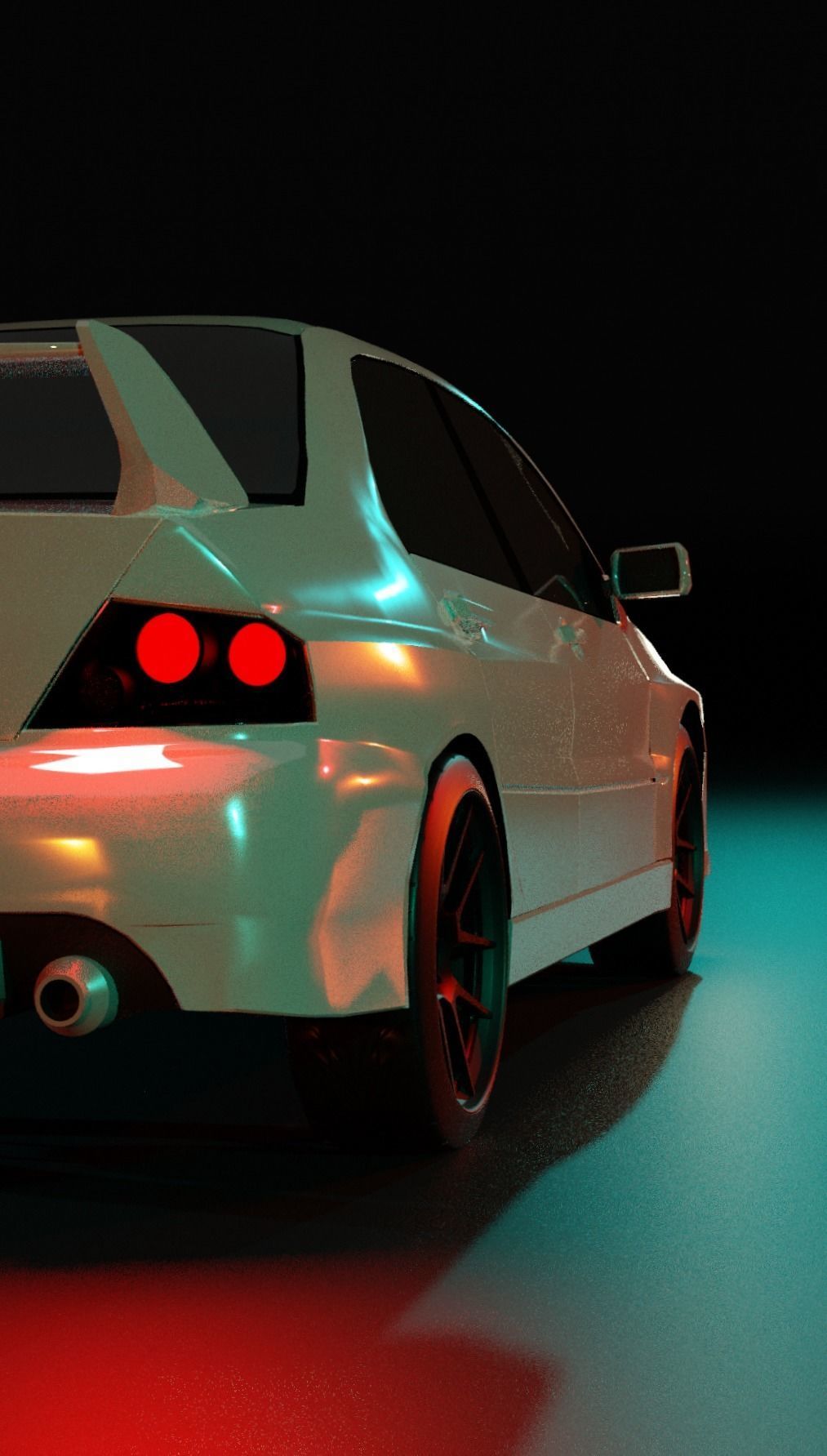 Mitsubishi Lancer Evolution 3D model_2