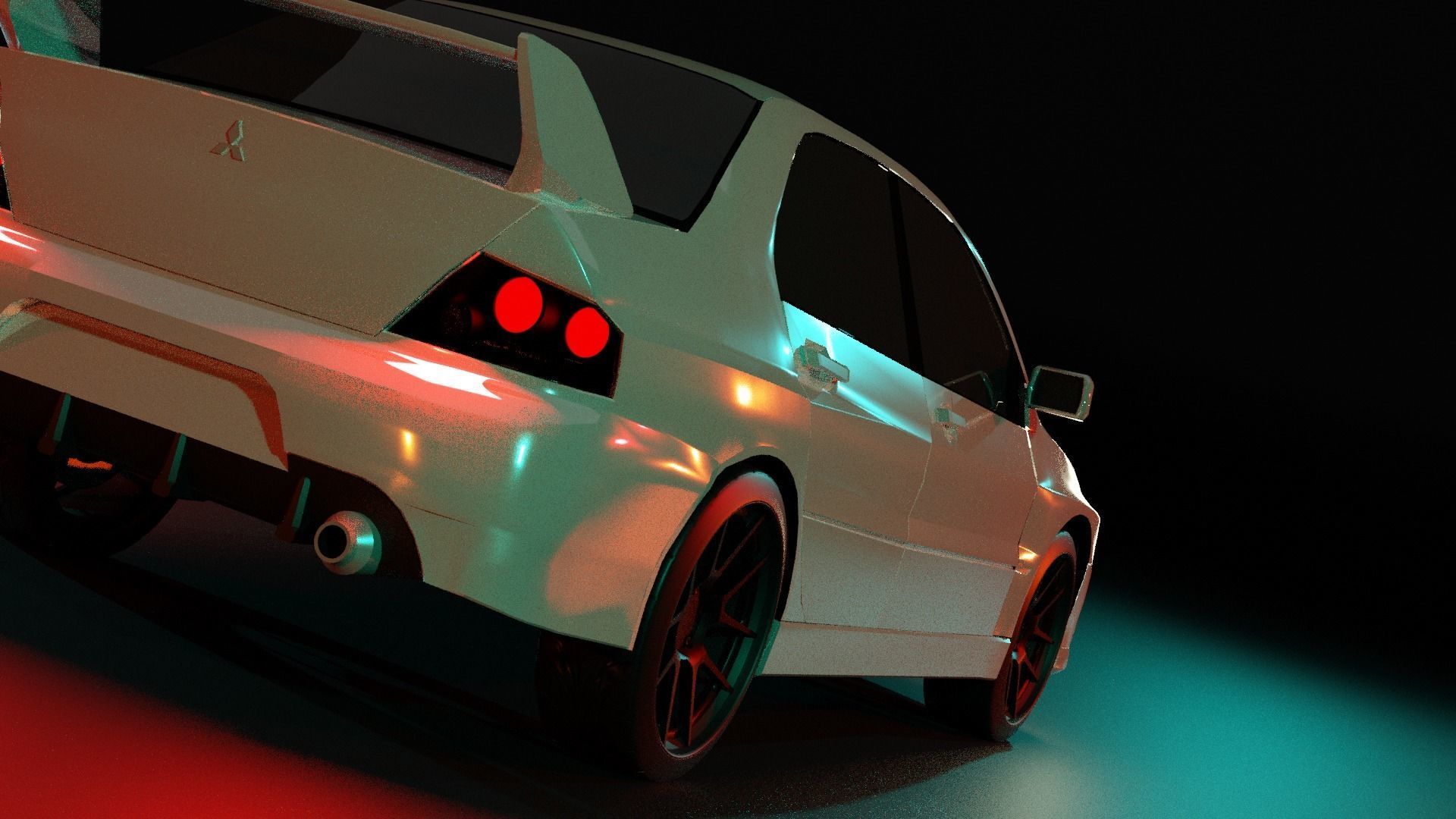 Mitsubishi Lancer Evolution 3D model_3