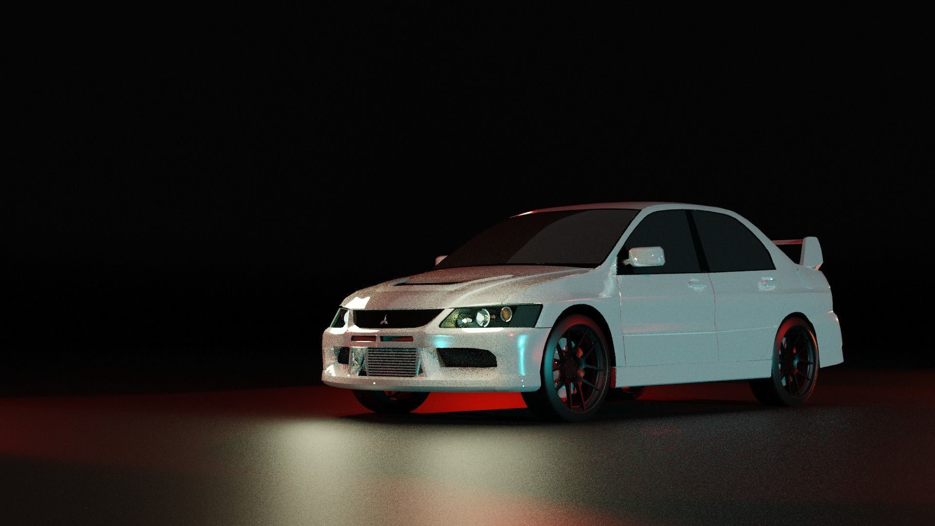 Mitsubishi Lancer Evolution 3D model_4