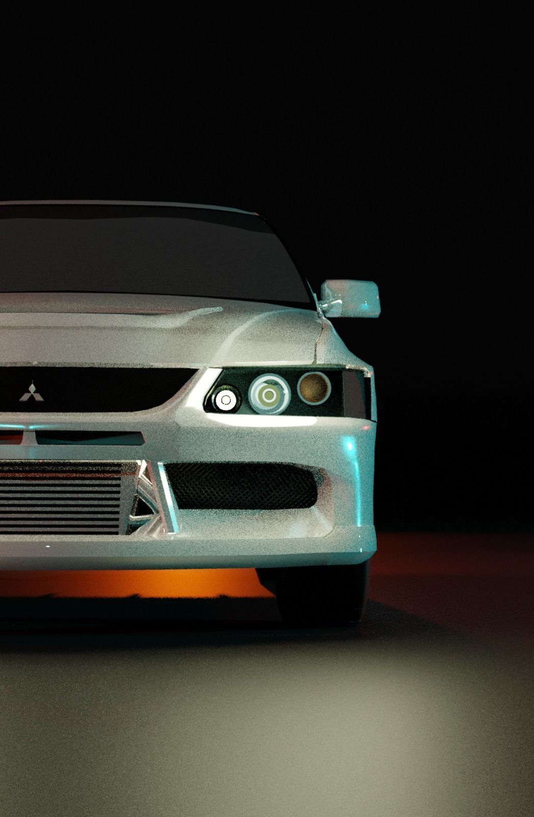 Mitsubishi Lancer Evolution 3D model_1
