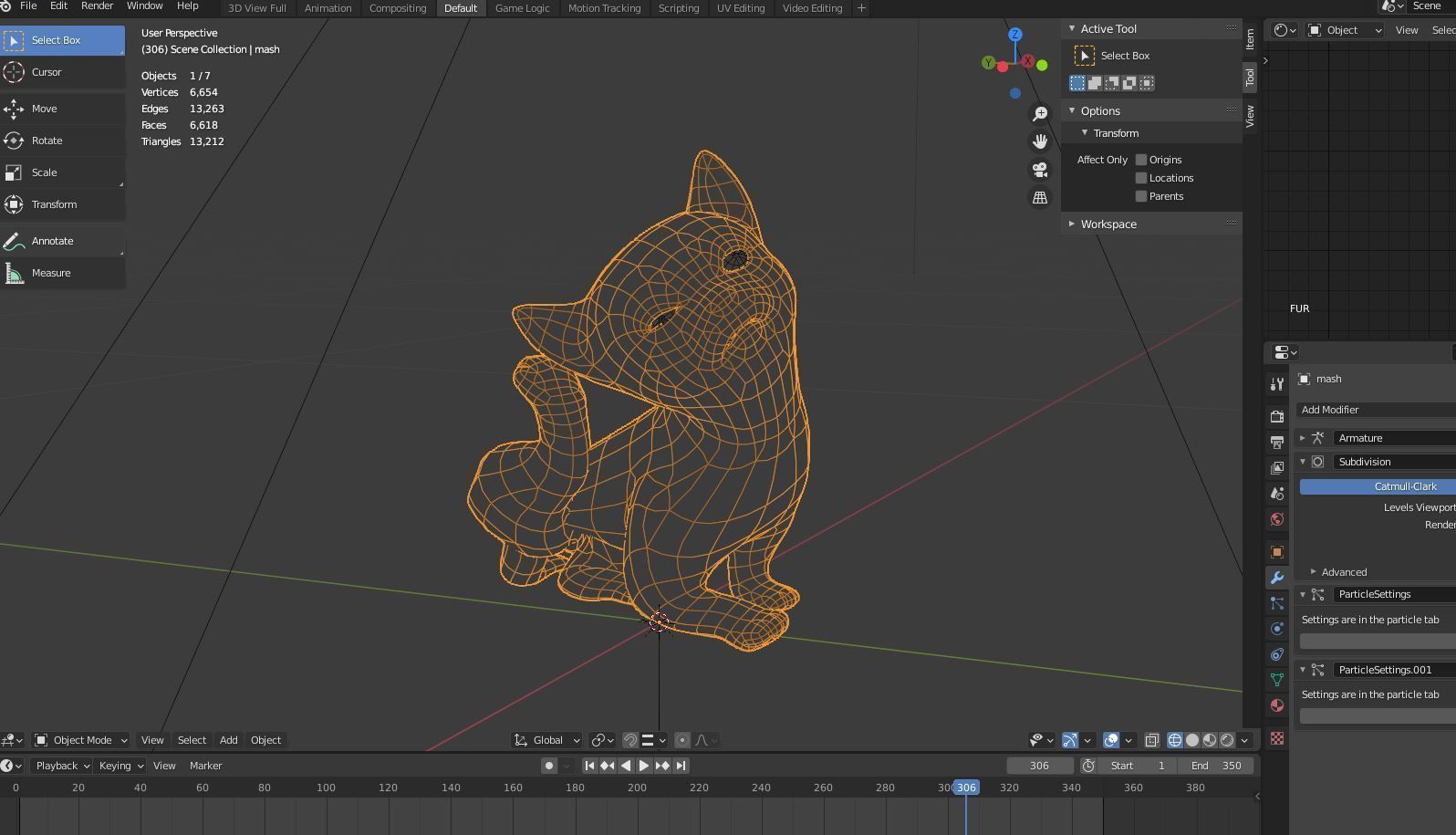 Cute Fur Kitten Gray Animated Low-poly 3D model_14