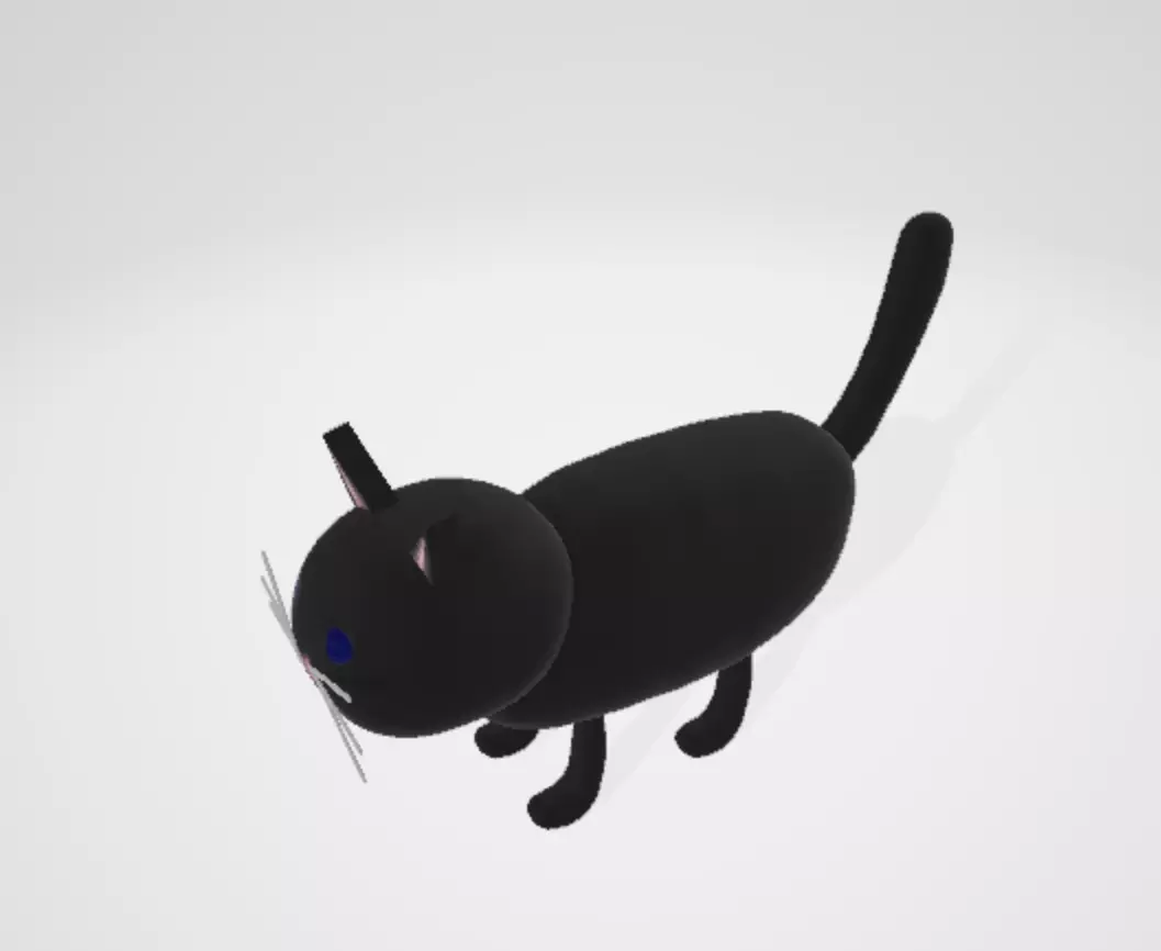 Black Cat 3D model_0