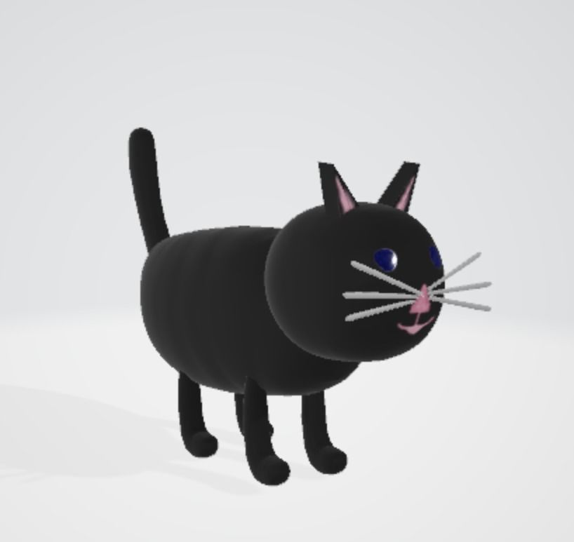 Black Cat 3D model_3