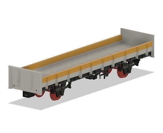 OO Model Railway BR Seahorse ZCA Ballast Wagon 3D print model