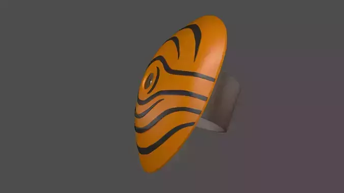 Orange Obito mask 3D model