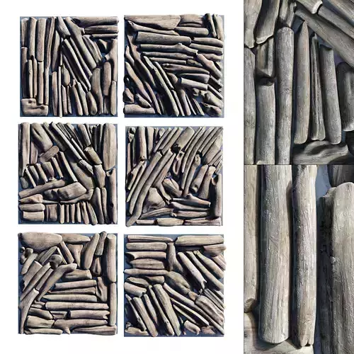 Rectangle  panel branch splinter Big n3