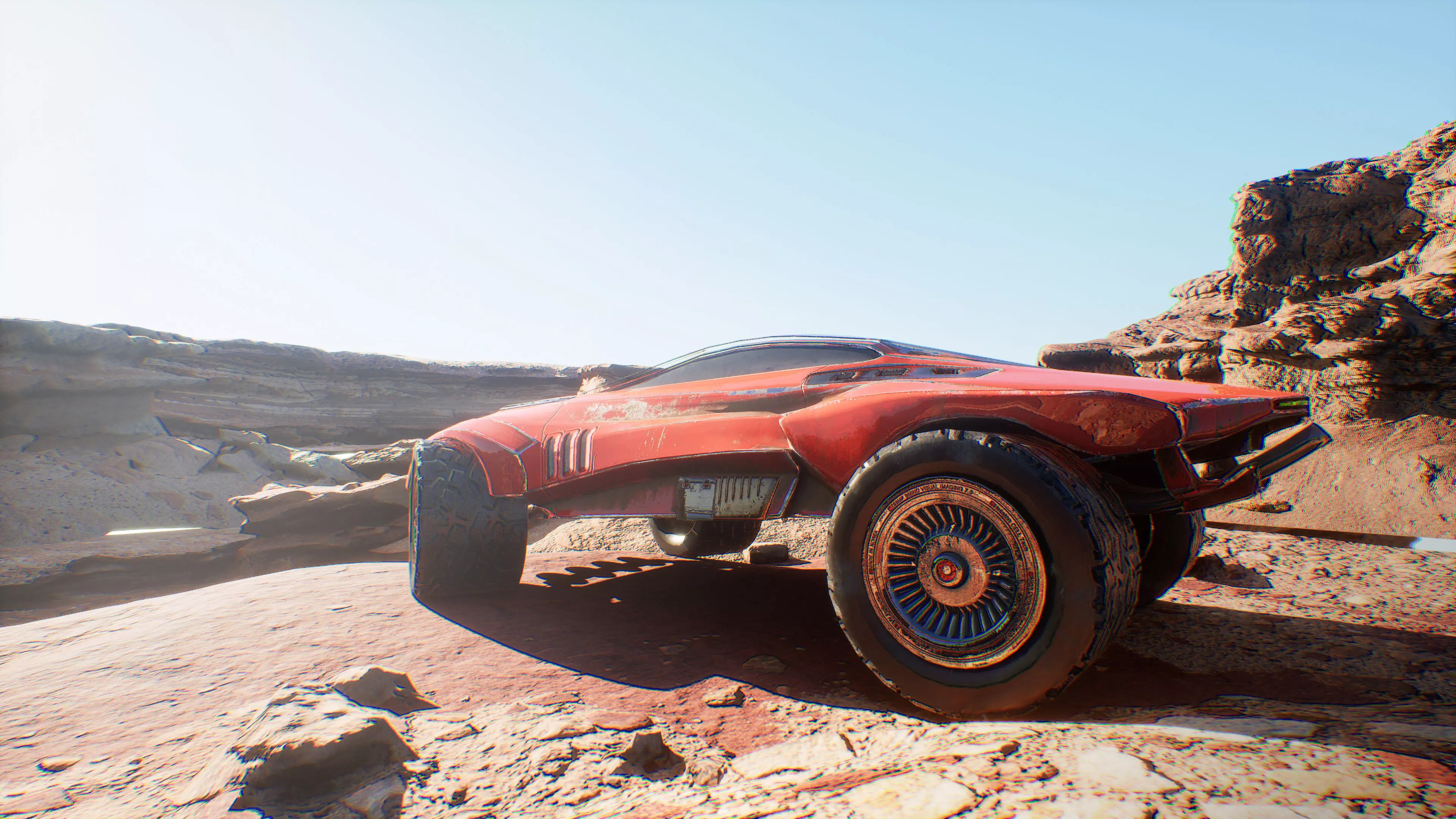 Cyberpunk Terrain Concept Vehicle Low-poly 3D model_0