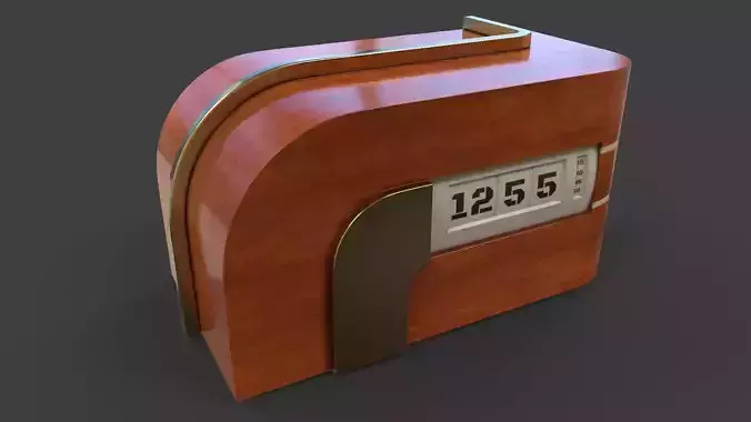 Art Deco Clock V01 - High Poly