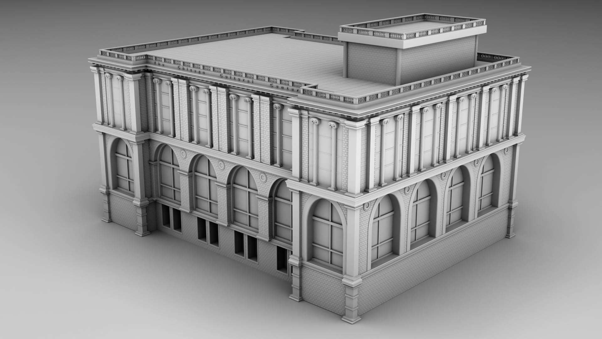 Library build 3D print model_1