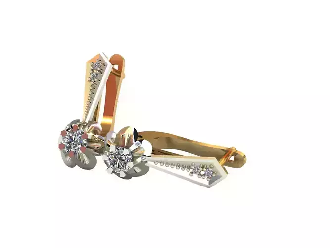 Earrings with diamonds und2307