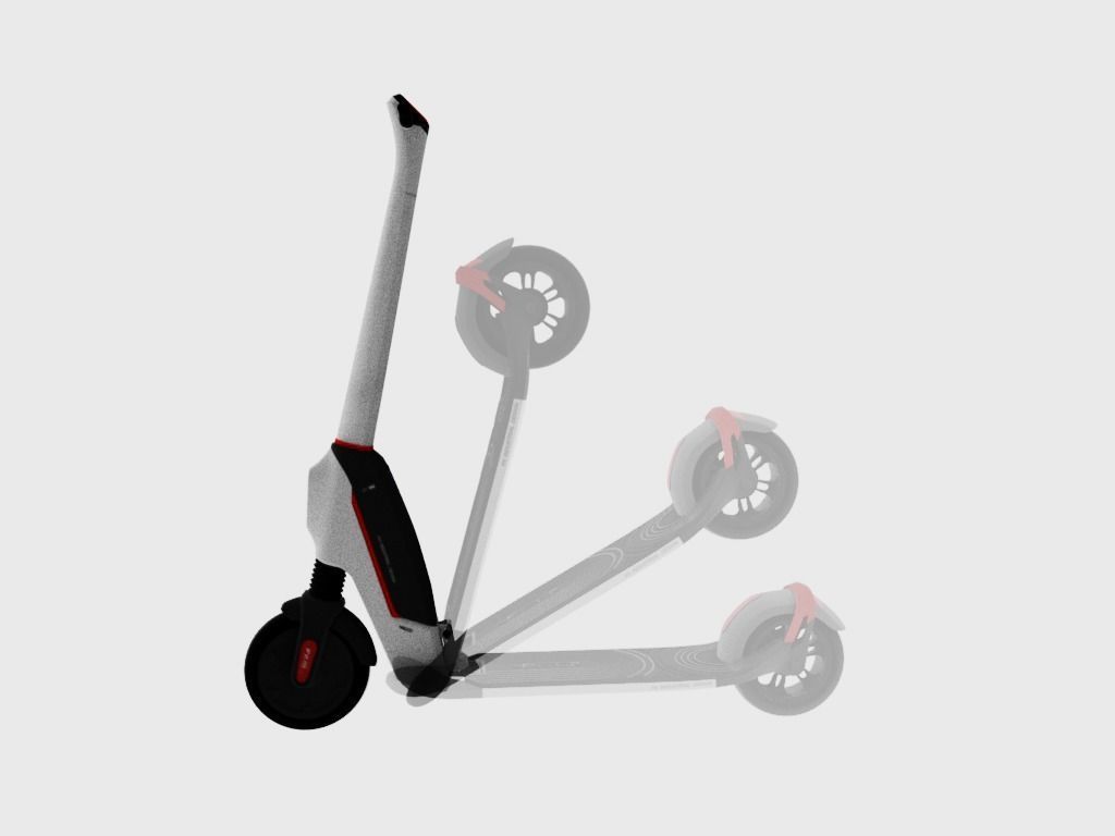 PXID Scooter  Low-poly 3D model_24