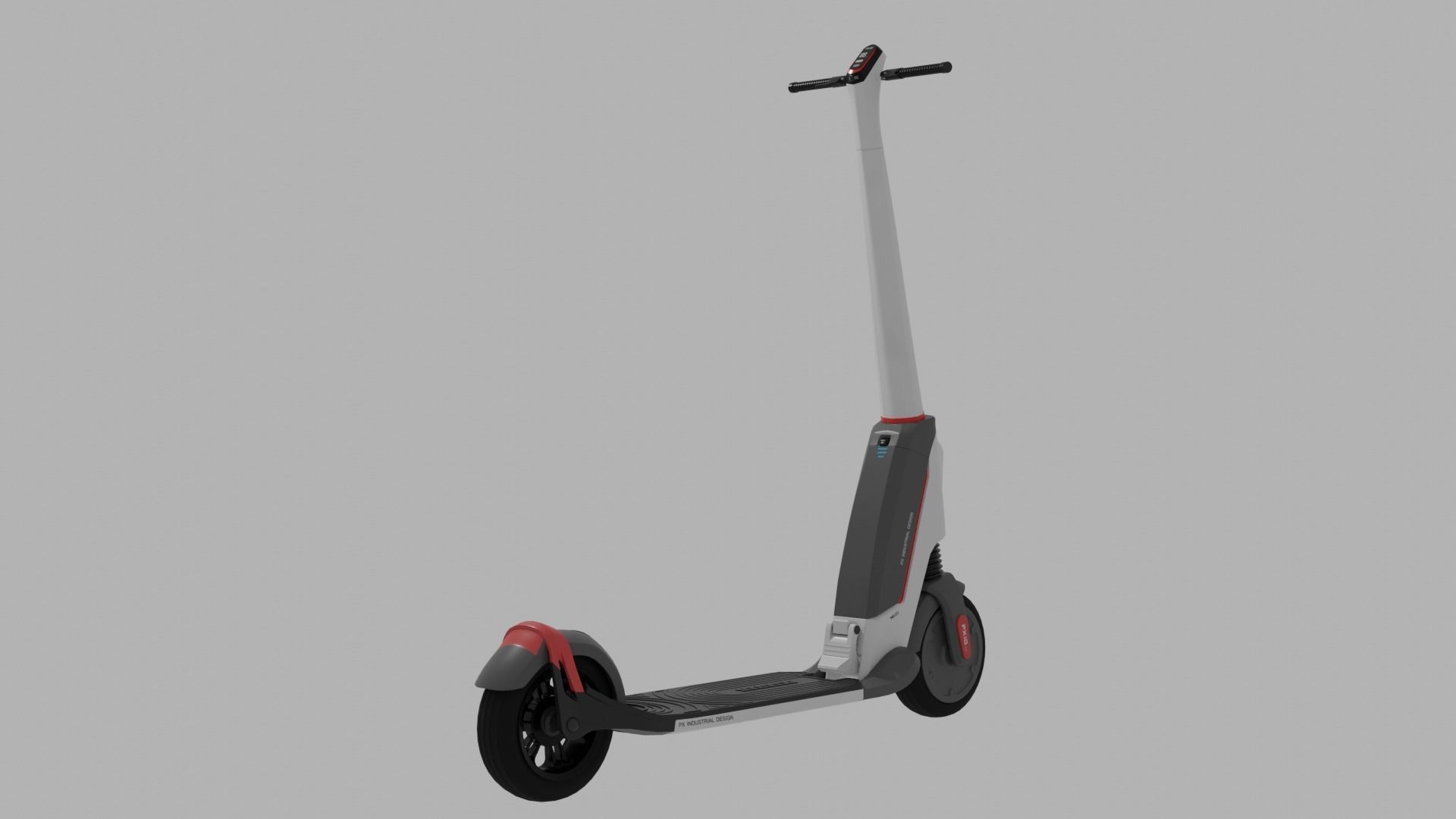 PXID Scooter  Low-poly 3D model_17