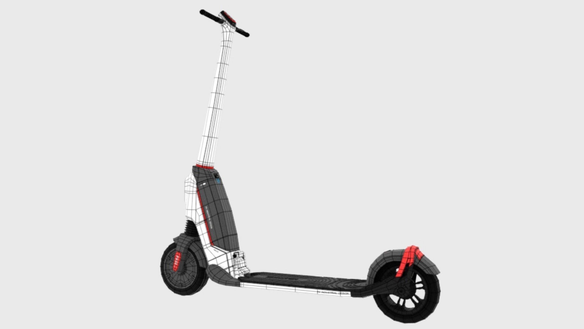 PXID Scooter  Low-poly 3D model_19