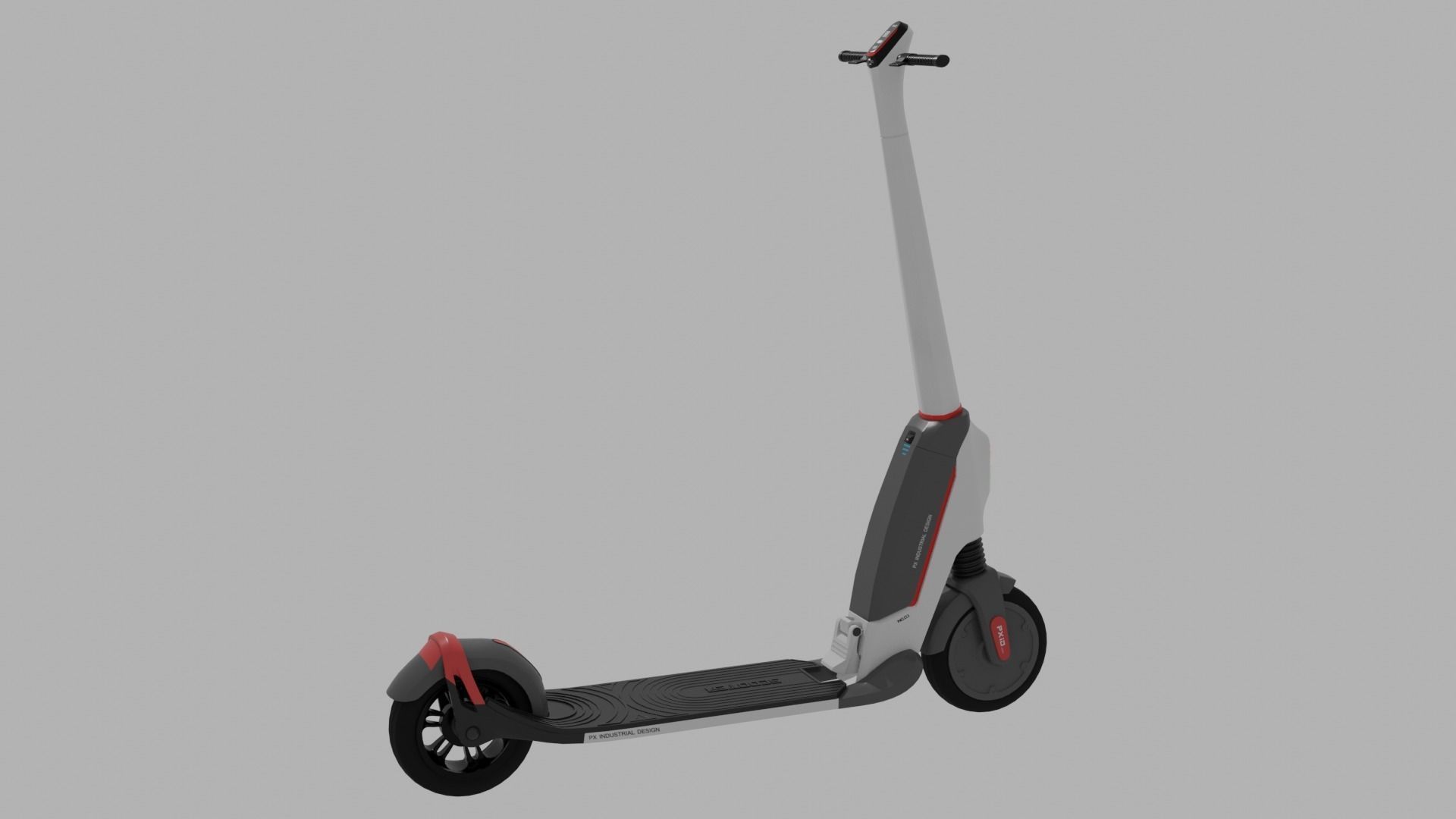 PXID Scooter  Low-poly 3D model_8