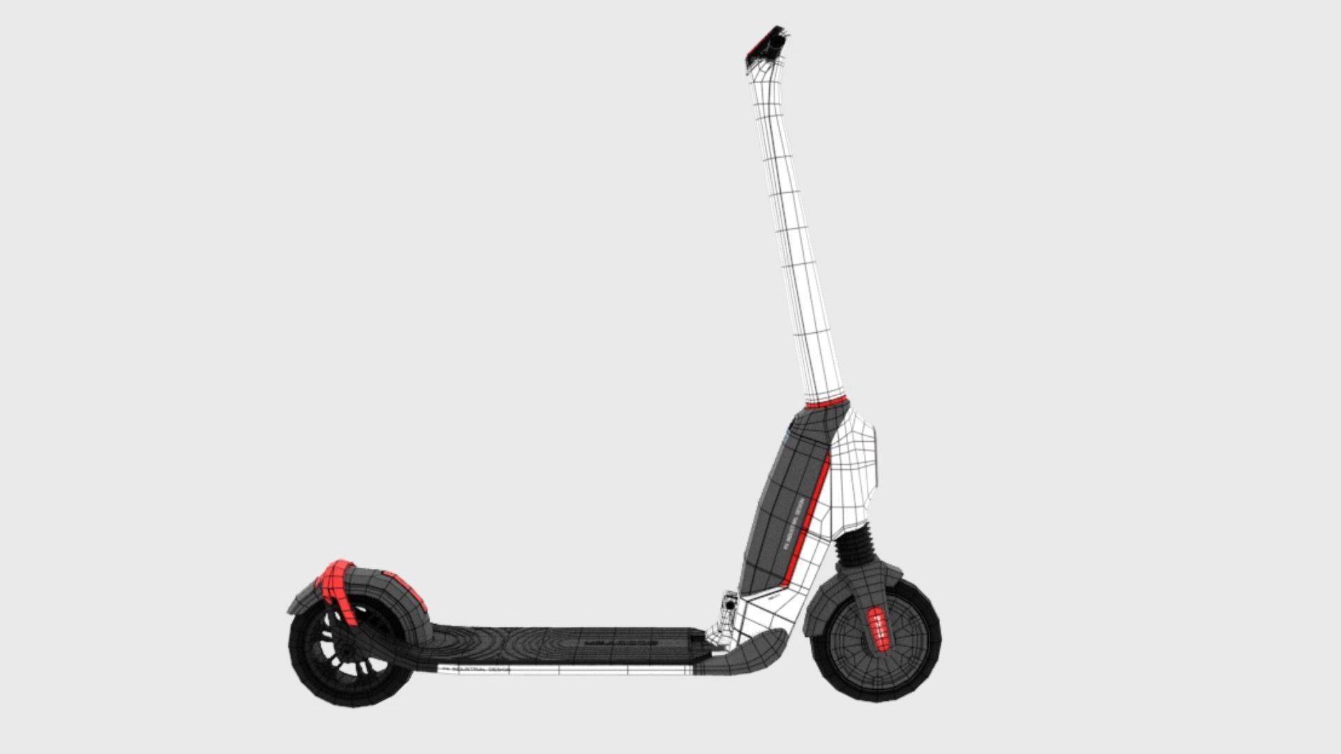 PXID Scooter  Low-poly 3D model_22