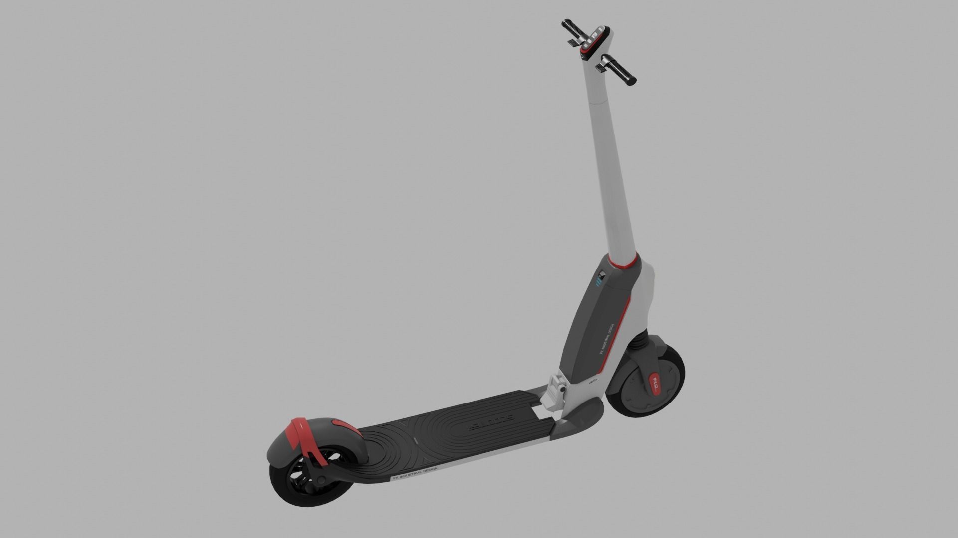 PXID Scooter  Low-poly 3D model_7