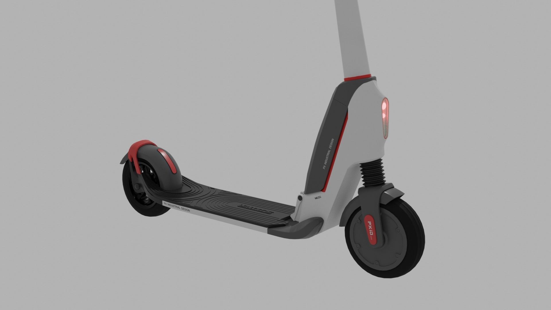 PXID Scooter  Low-poly 3D model_10