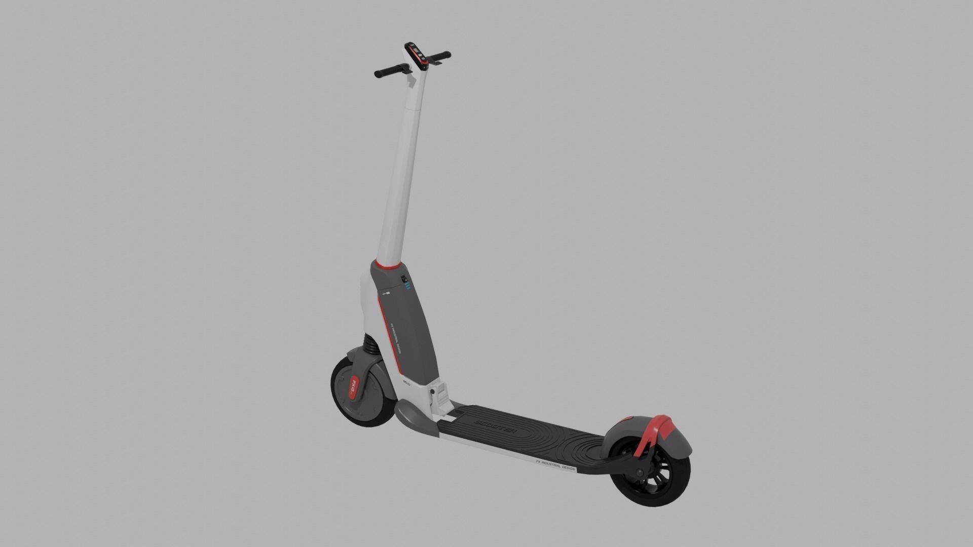 PXID Scooter  Low-poly 3D model_2