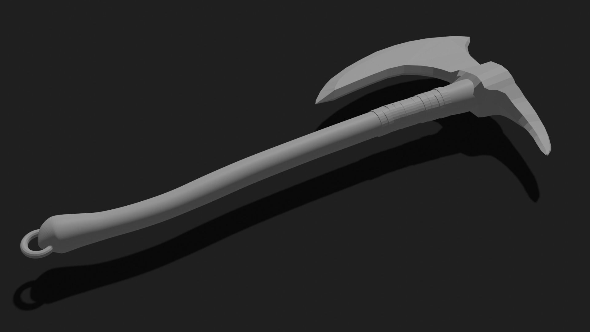 Viking axe 6 Low-poly 3D model_8