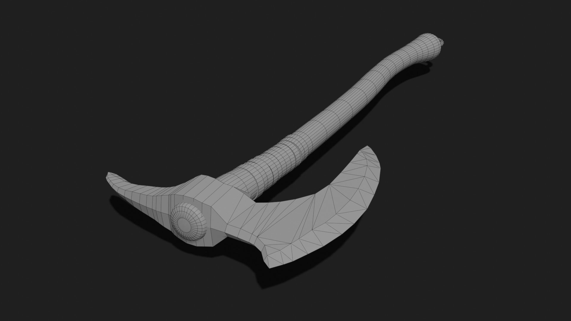 Viking axe 6 Low-poly 3D model_5