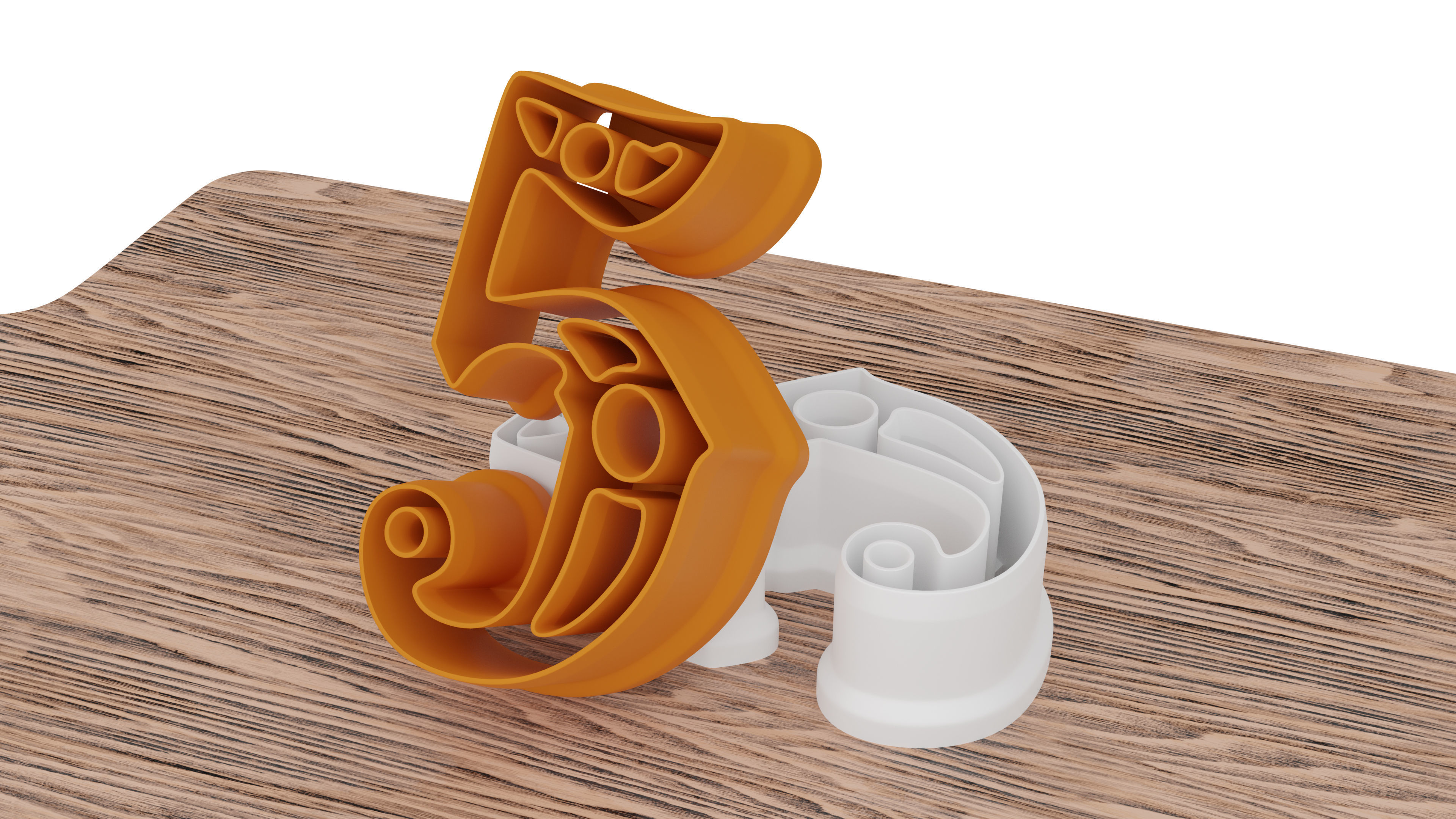 a set of numbers for cookies 3D print model_19