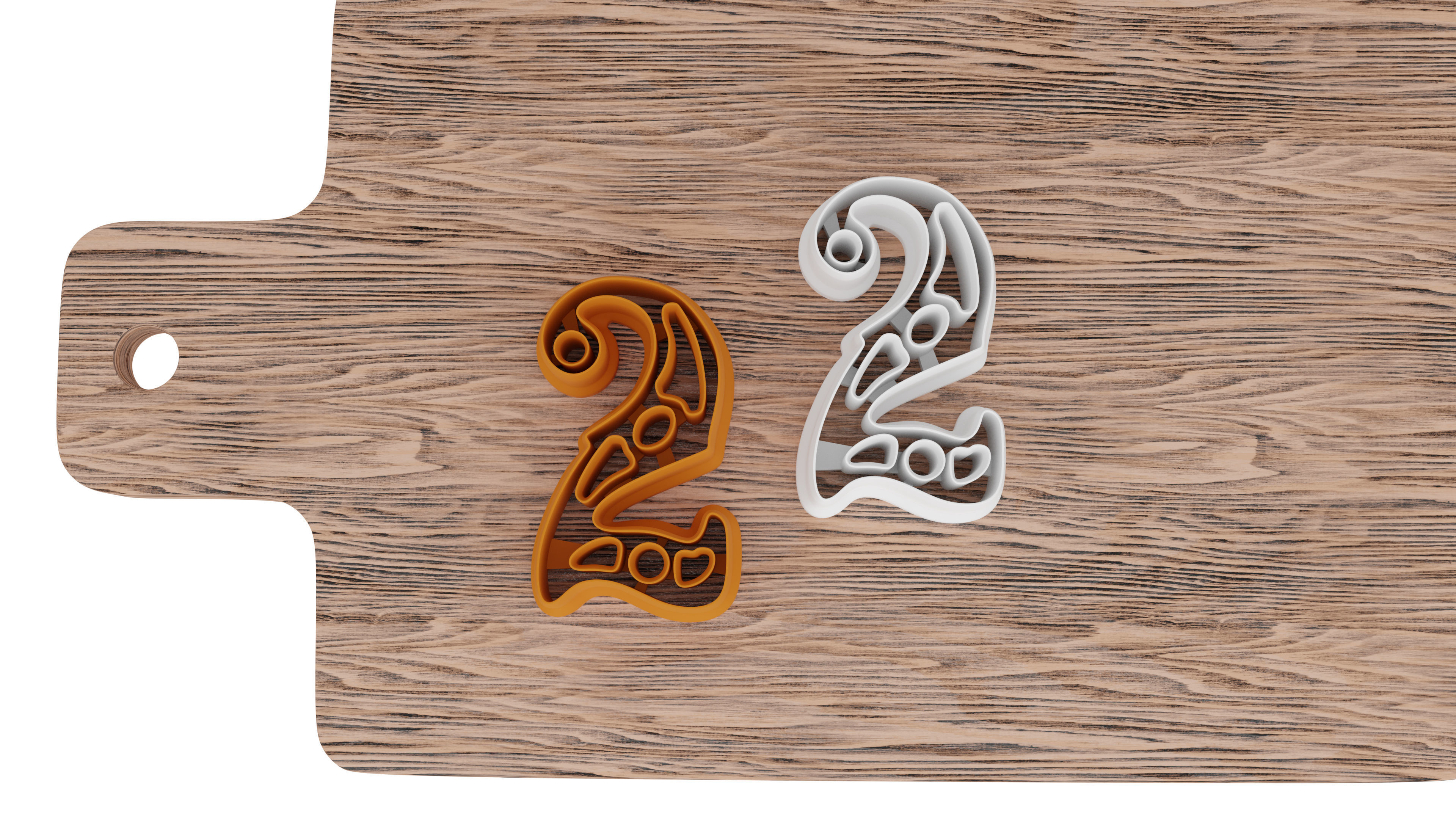 a set of numbers for cookies 3D print model_11