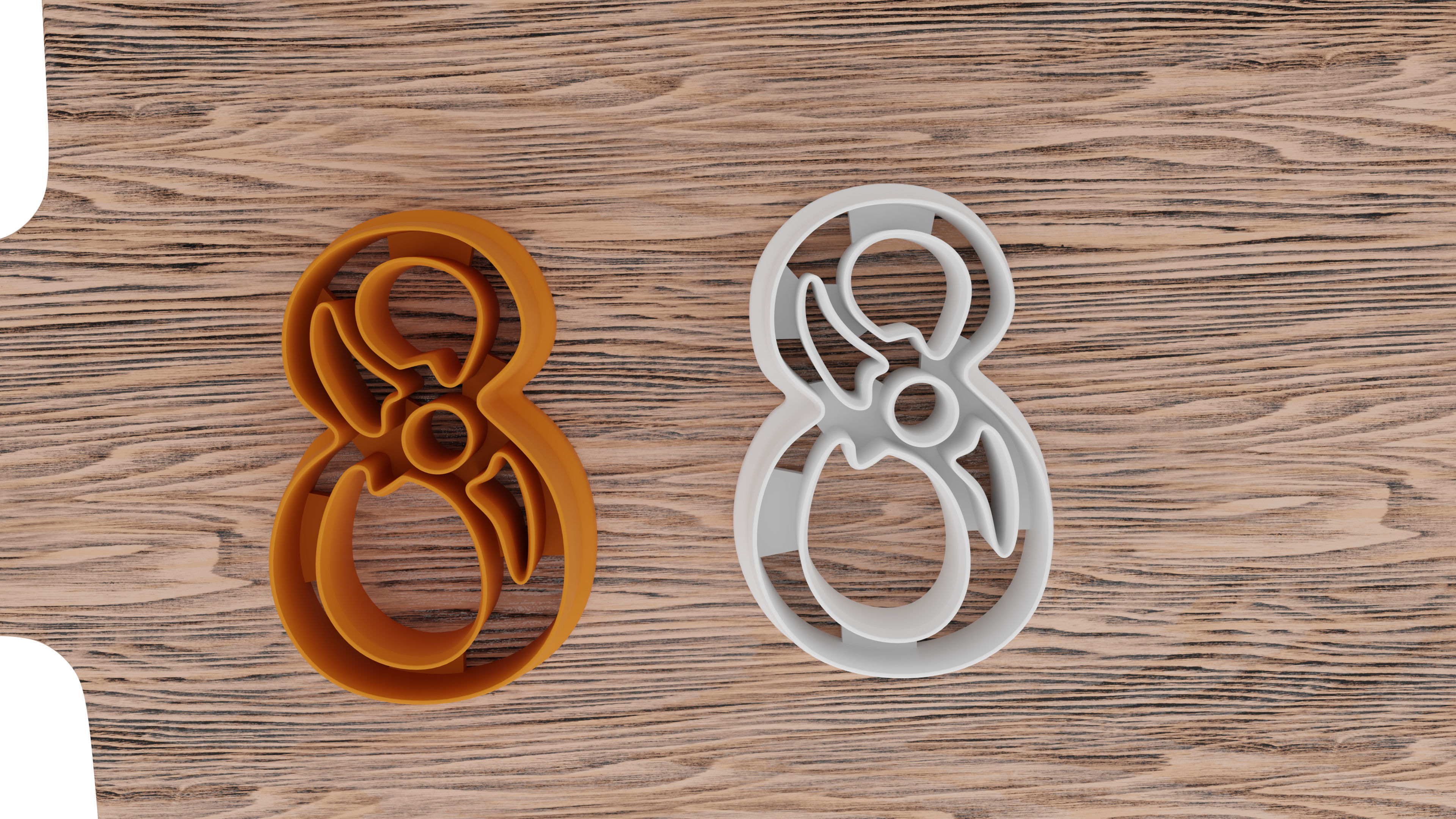 a set of numbers for cookies 3D print model_32