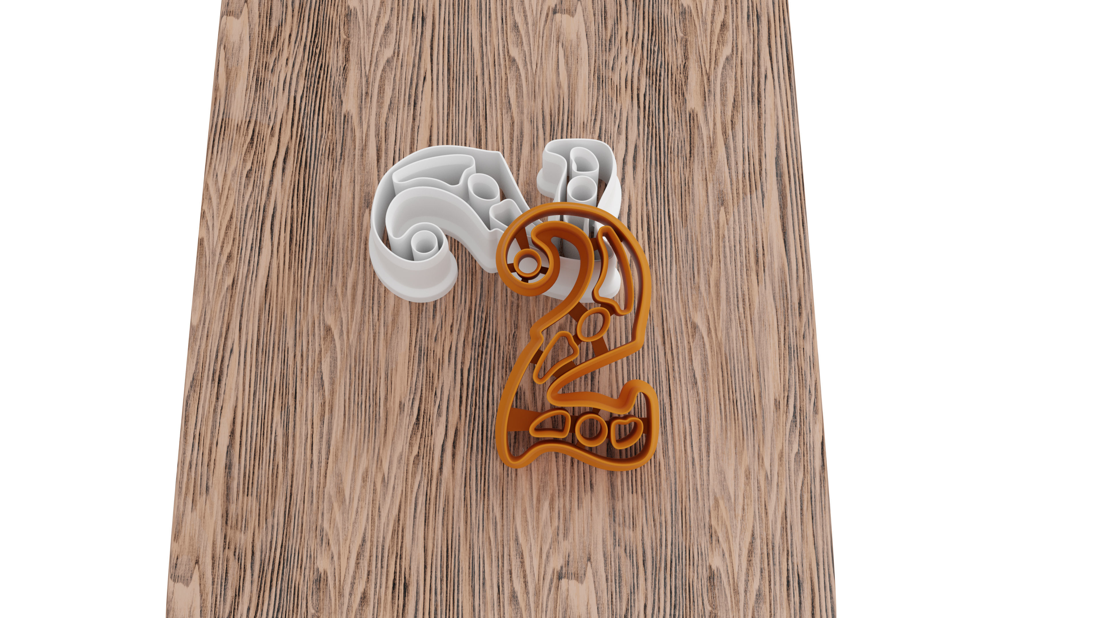 a set of numbers for cookies 3D print model_10