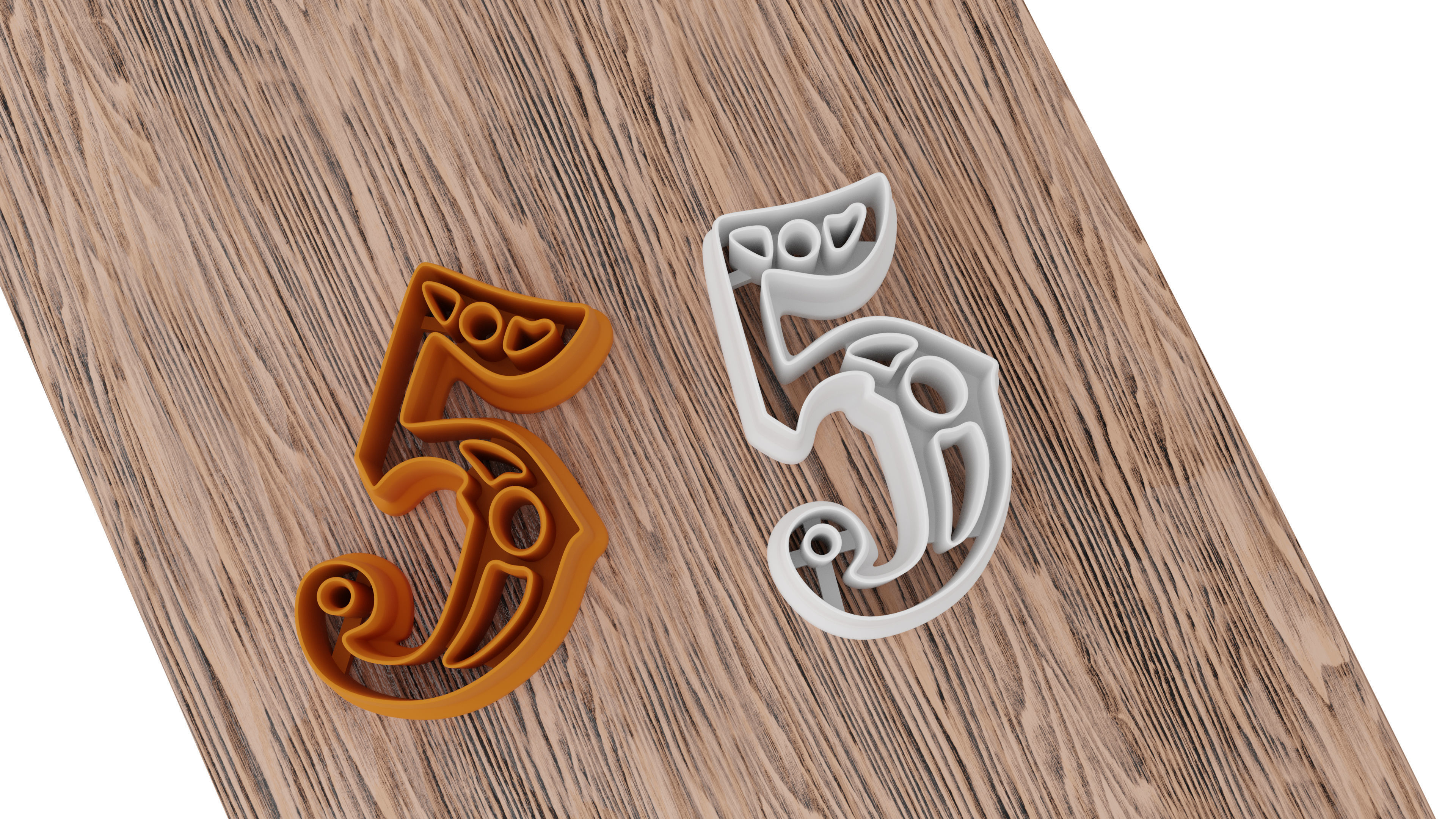 a set of numbers for cookies 3D print model_20