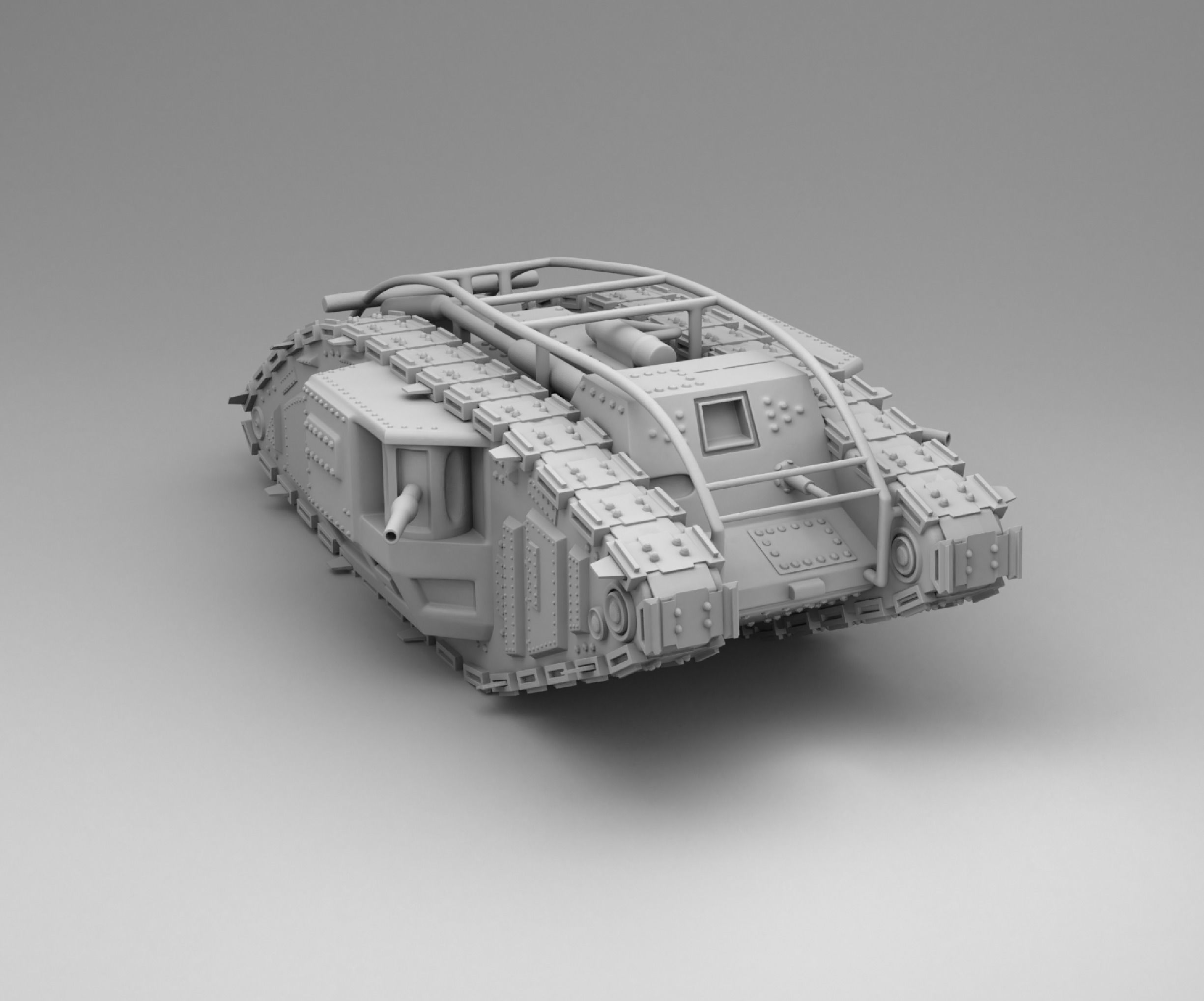 Strong tank 3D print model_1