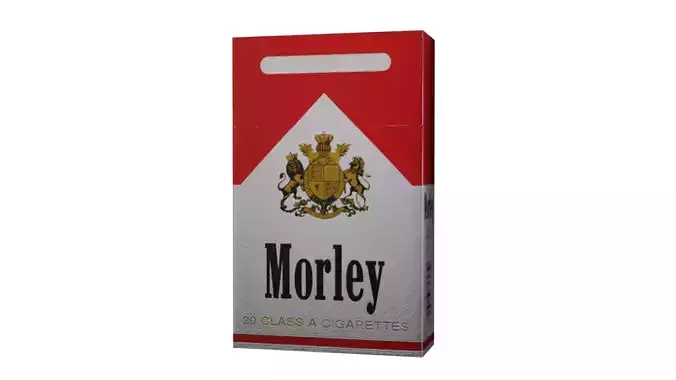 Morley cigarettes pack Free low-poly 3D model