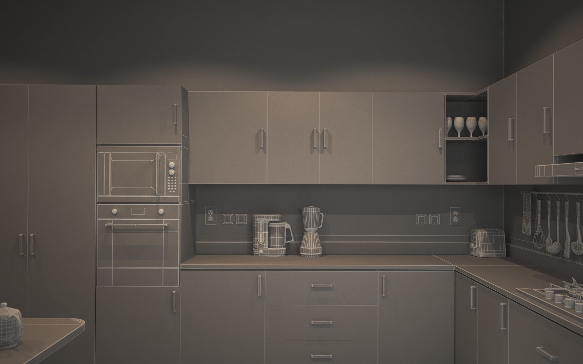 Kitchen 04 3D model_15