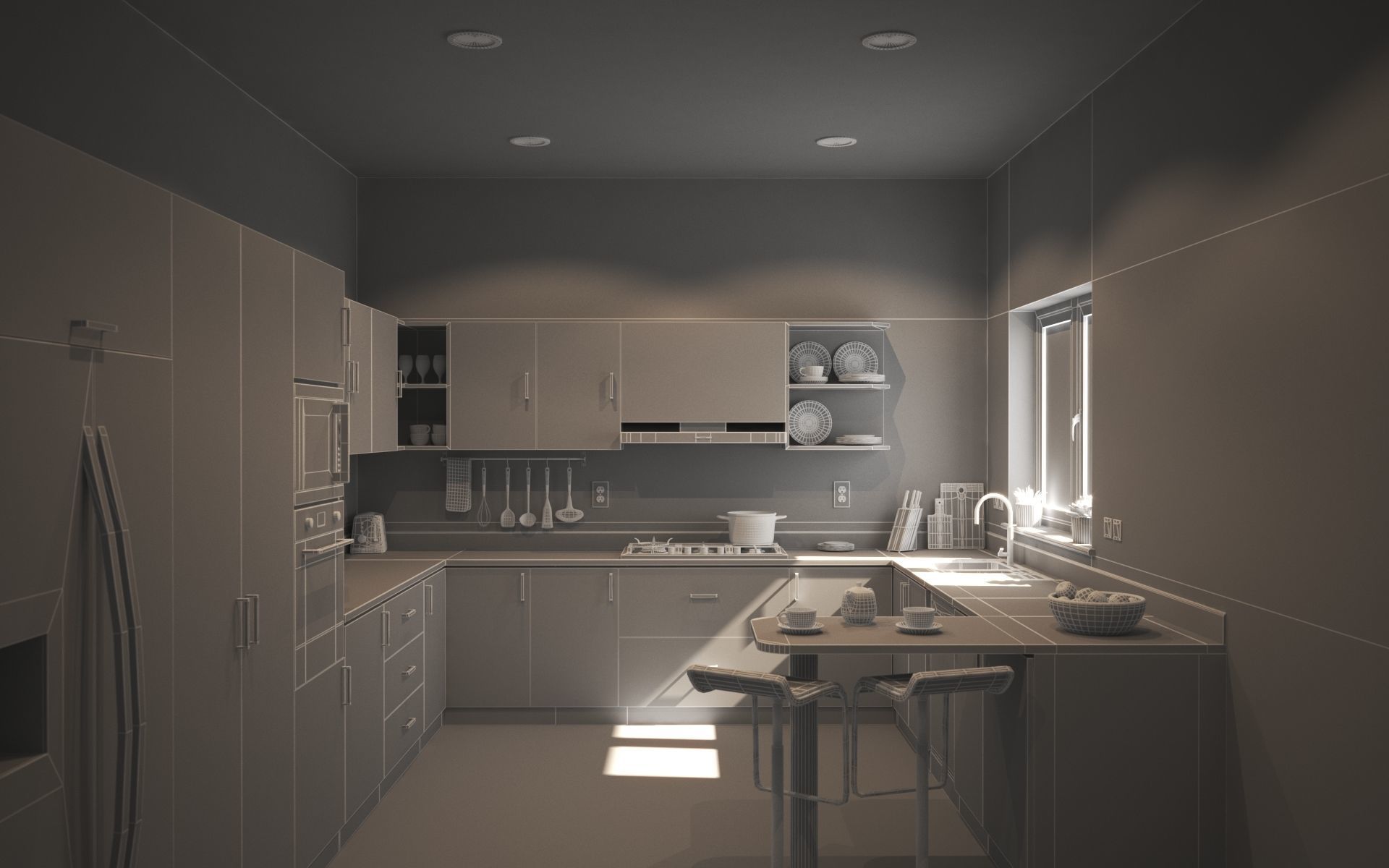 Kitchen 04 3D model_13